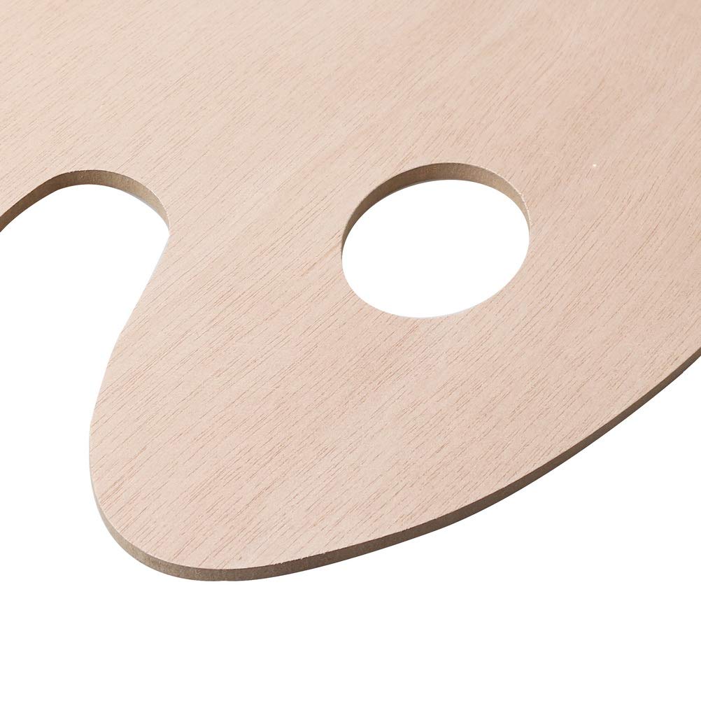 Tavolozza in legno Tavolozza di ptura a olio multi-specifica quadrata ovale addensata 5 mm Fornure artistiche per adulti dipinte a mano  21