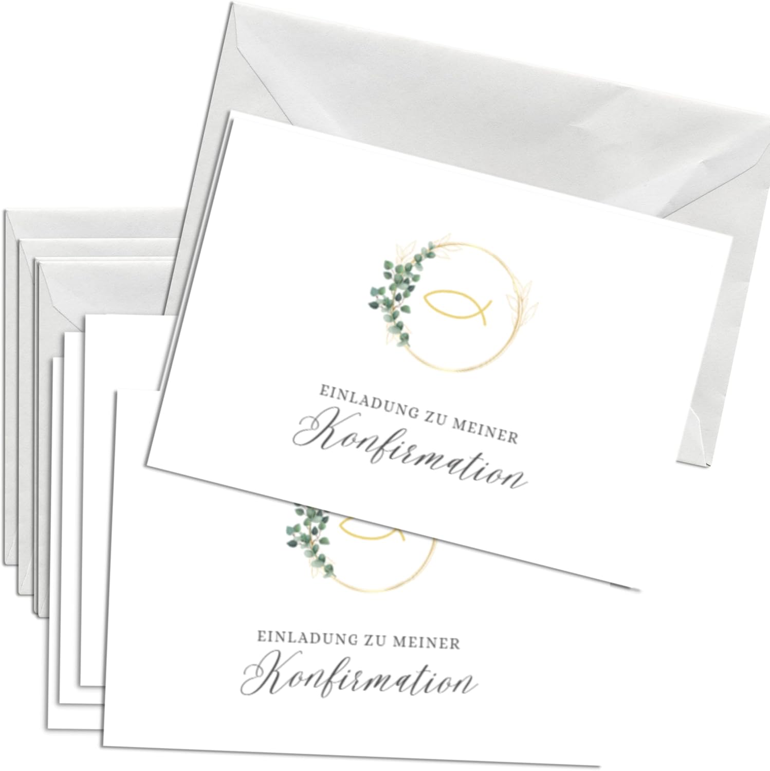 YLAB 8 Geldgutscheinhüllen Mit Weißen Umschlägen – Verschiedene Weihnachtsmotive, 16x9 Cm | Für Bargeld & Geschenkkarten