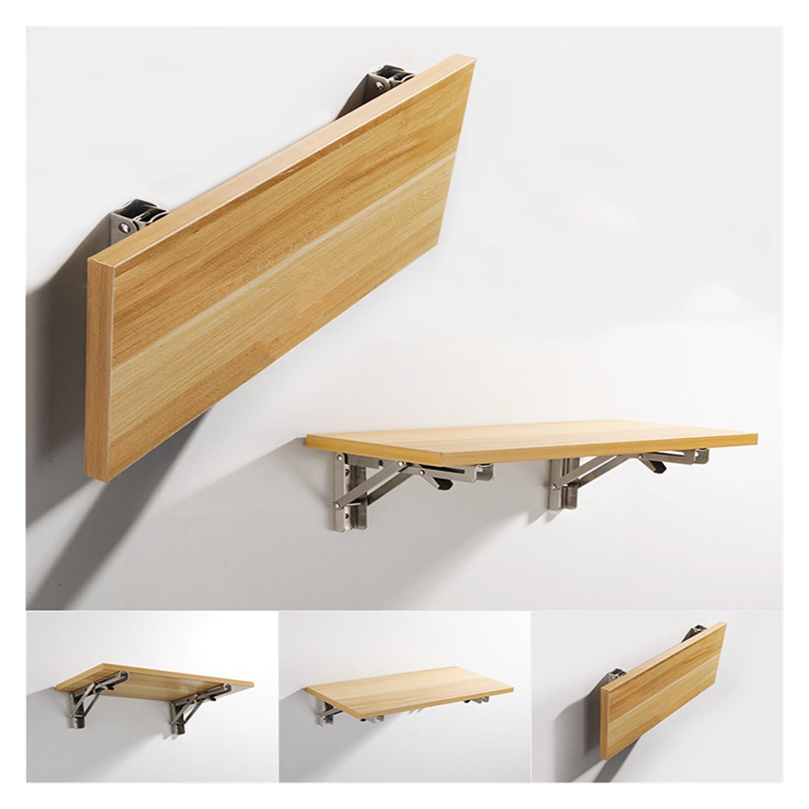Staffa triangolare, Staffa mensola da tavolo regolabile montata a parete con supporto(Stainless Steel 16)
