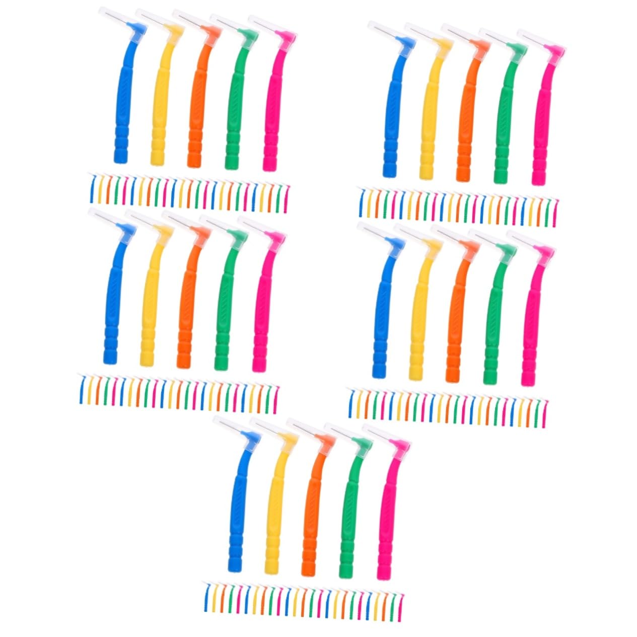 150 Piezas Cepillo Interdental Cepillos De De De Viaje s De Para Dentaduras Postizas De De Portátil Didiseaon