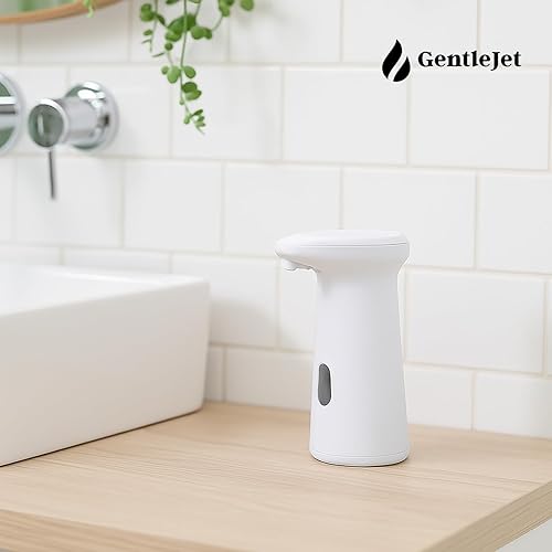 Miniatura 7 de SoftDrop Dispensador automático de jabón sin contacto, líquido de volumen ajustable para baño y cocina, dispensador automático de jabón de mano,