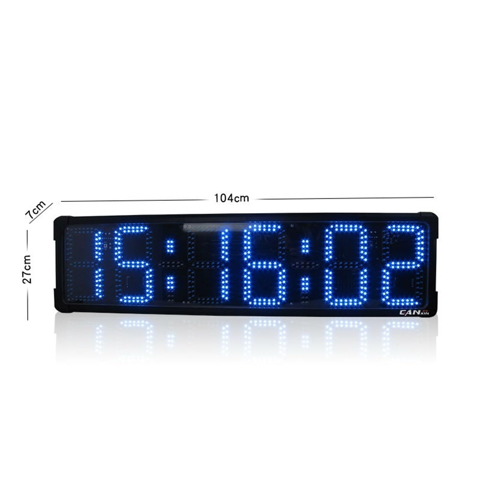 Timer Palestra, Grande Orologio Con Conto Alla Rovescia For Telecomando Con Timer Da Gara Impermeabile Su Entrambi I Lati(Rot)