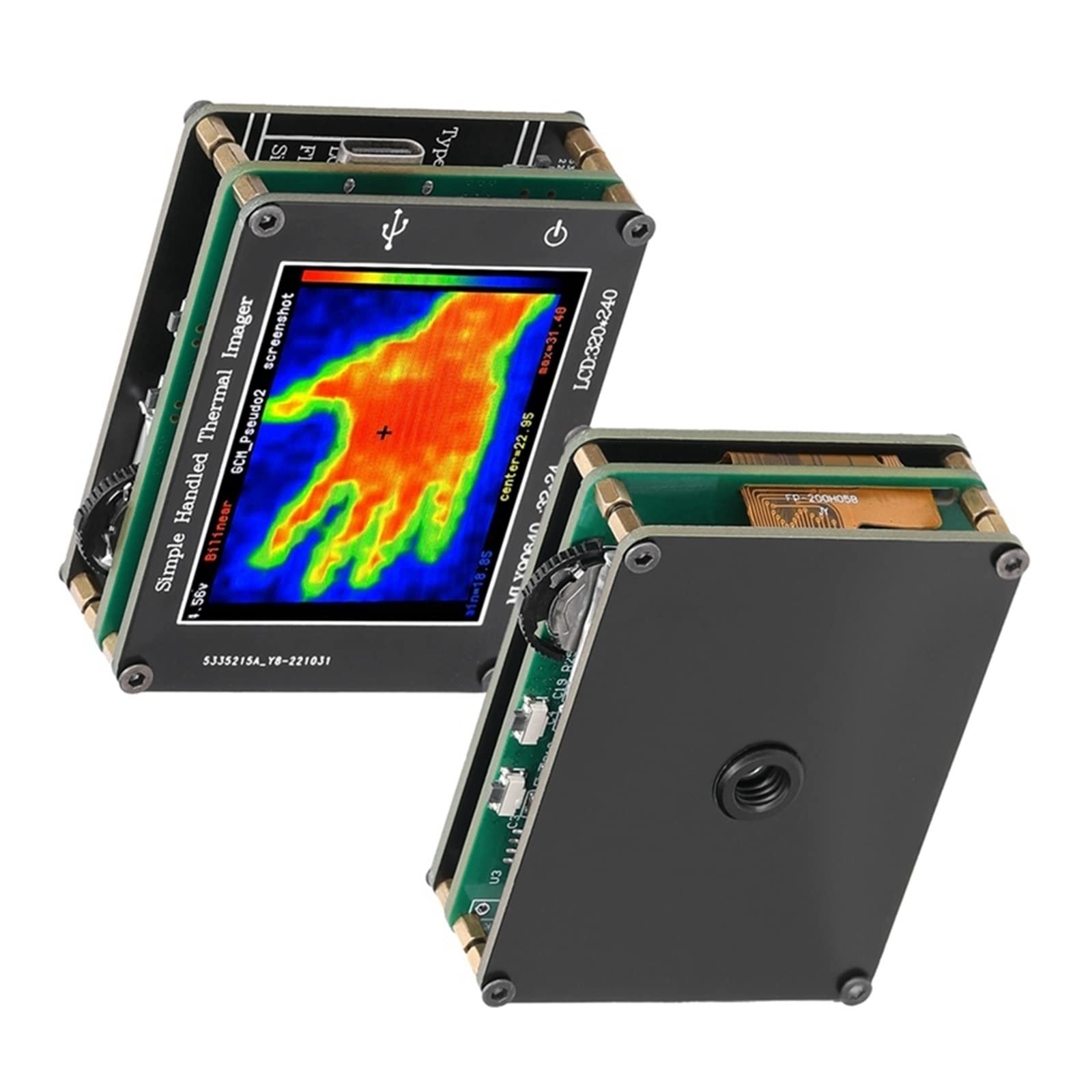 Cámara Térmica, Cámara termográfica Simple de la Imagen de la definición Clara de la resolución de la cámara 2.0Inch LCD 240X320-40℃ a 300℃