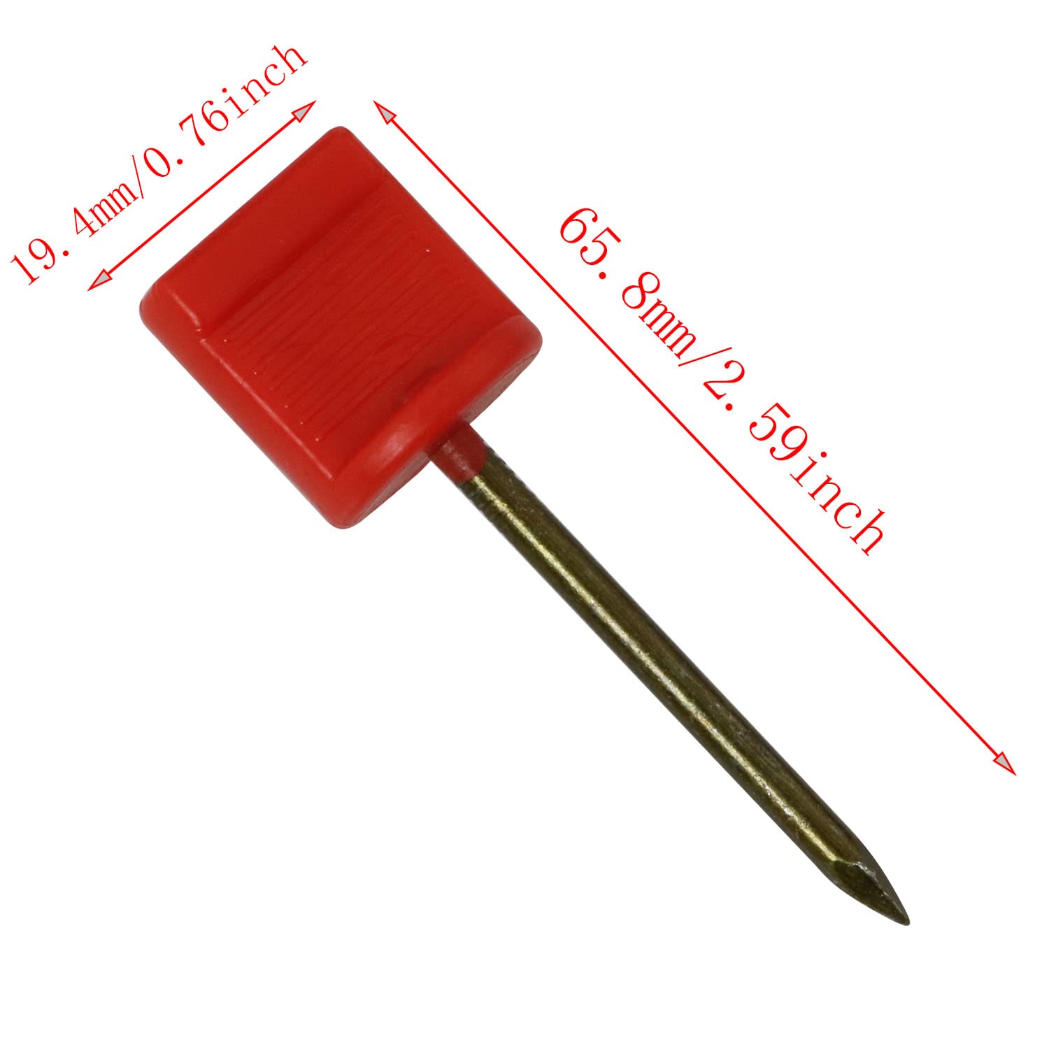 DGBRSM 10pcs Archery Target Face Pins Red Archery Hunting Target Nail Pin Outdoor Sports Fasten Tools