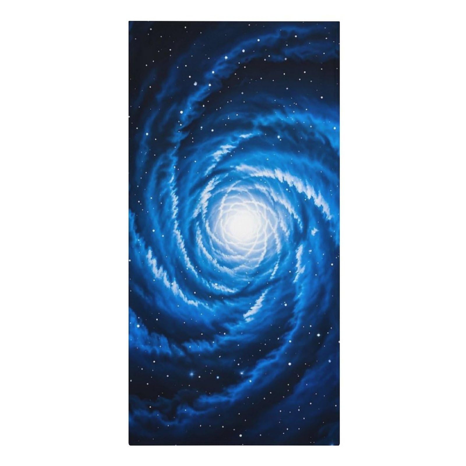 QMNLKH Blue Nebula Beach Towel for Women, Large Microfiber Pool Towel for Men, Absorbent Swim Towels for Home, Lightweight Bath Towels for Camping, Yoga, 30.3"x61.4"