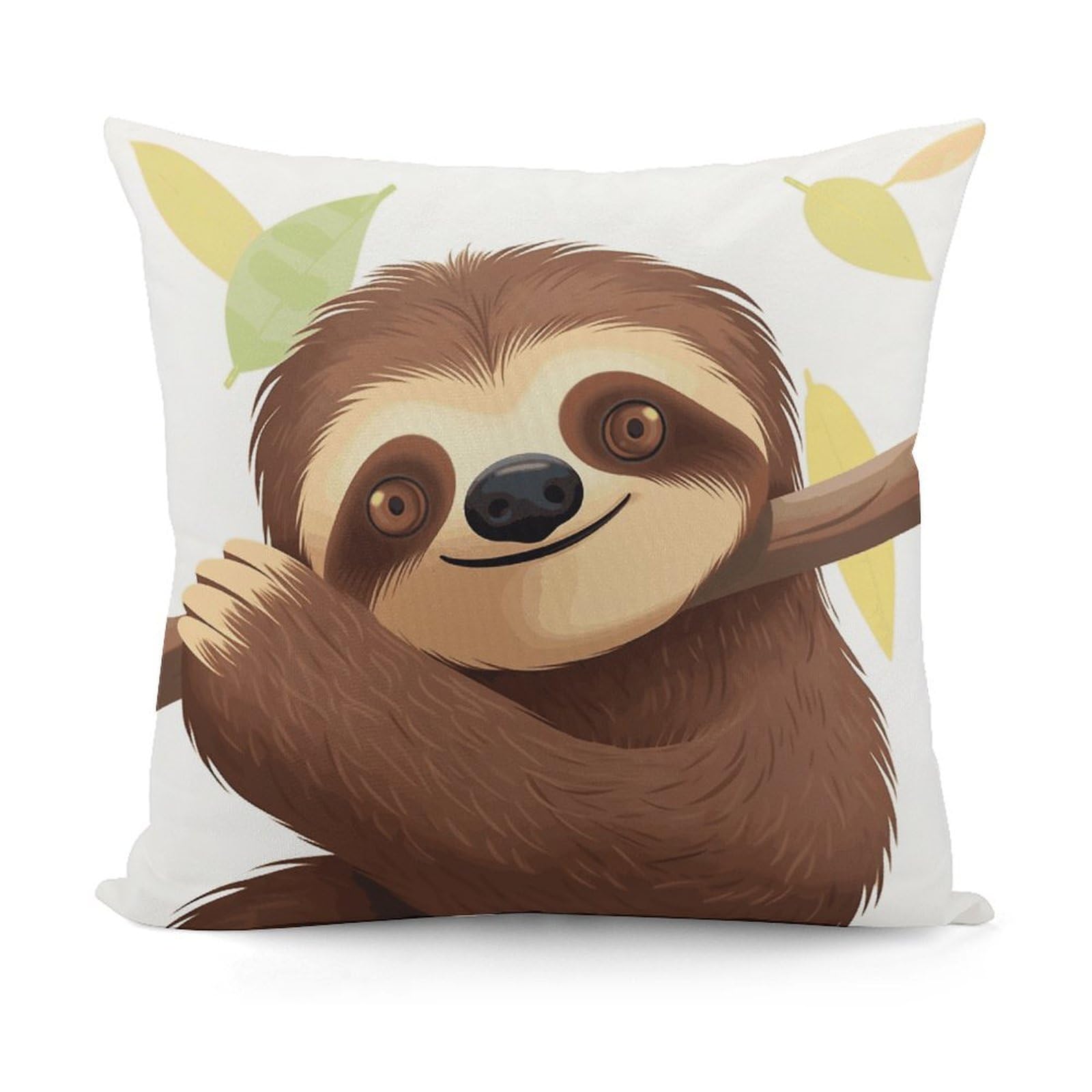 Adfgyerh Style Sloth Decorative Pillow Covers, Throw Pillow Covers Soft For All Seasons, Pillowcases For Couch Living Room Sofa Bedroom 18X18 Inch