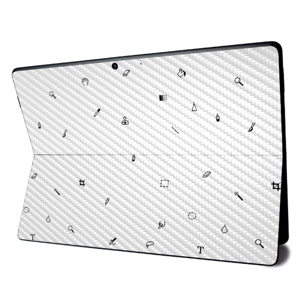 MightySkins Carbon Fiber Skin for Microsoft Surface Pro X - Pixel Pattern | Textured Carbon Fiber Finish | Easy to Apply, Remove, and Change Styles | Made in The USA