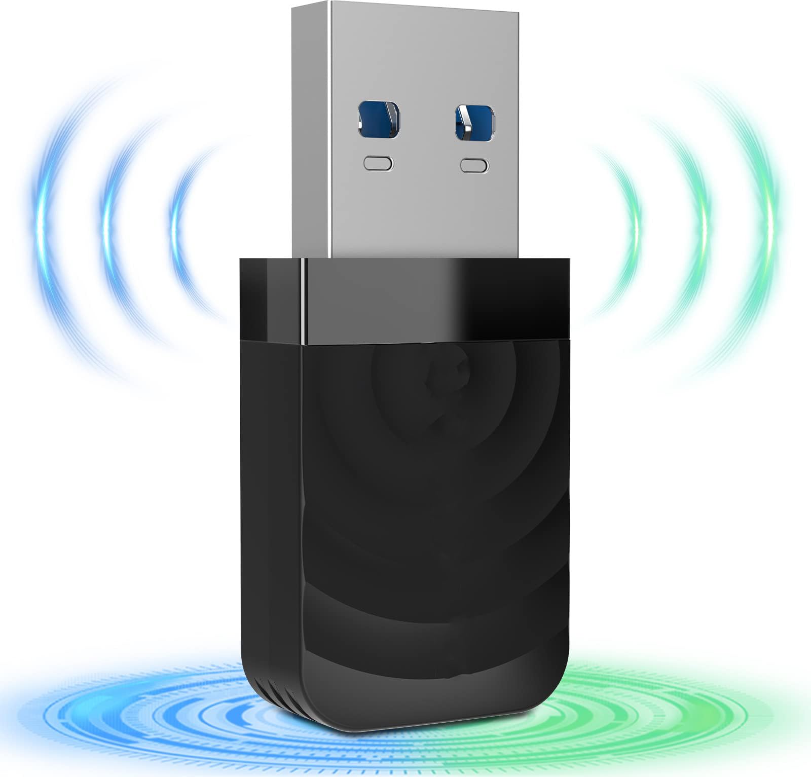 1300Mbps Wireless USB3.0 WiFi Adapter - 802.11ac Dual Band 5GHz&2.4GHz USB Wifi Dongle for PC Desktop Laptop - High Transmission Speed, Driver-Free, MU-MIMO, for Windows 10/7/8/8.1/XP Mac OS