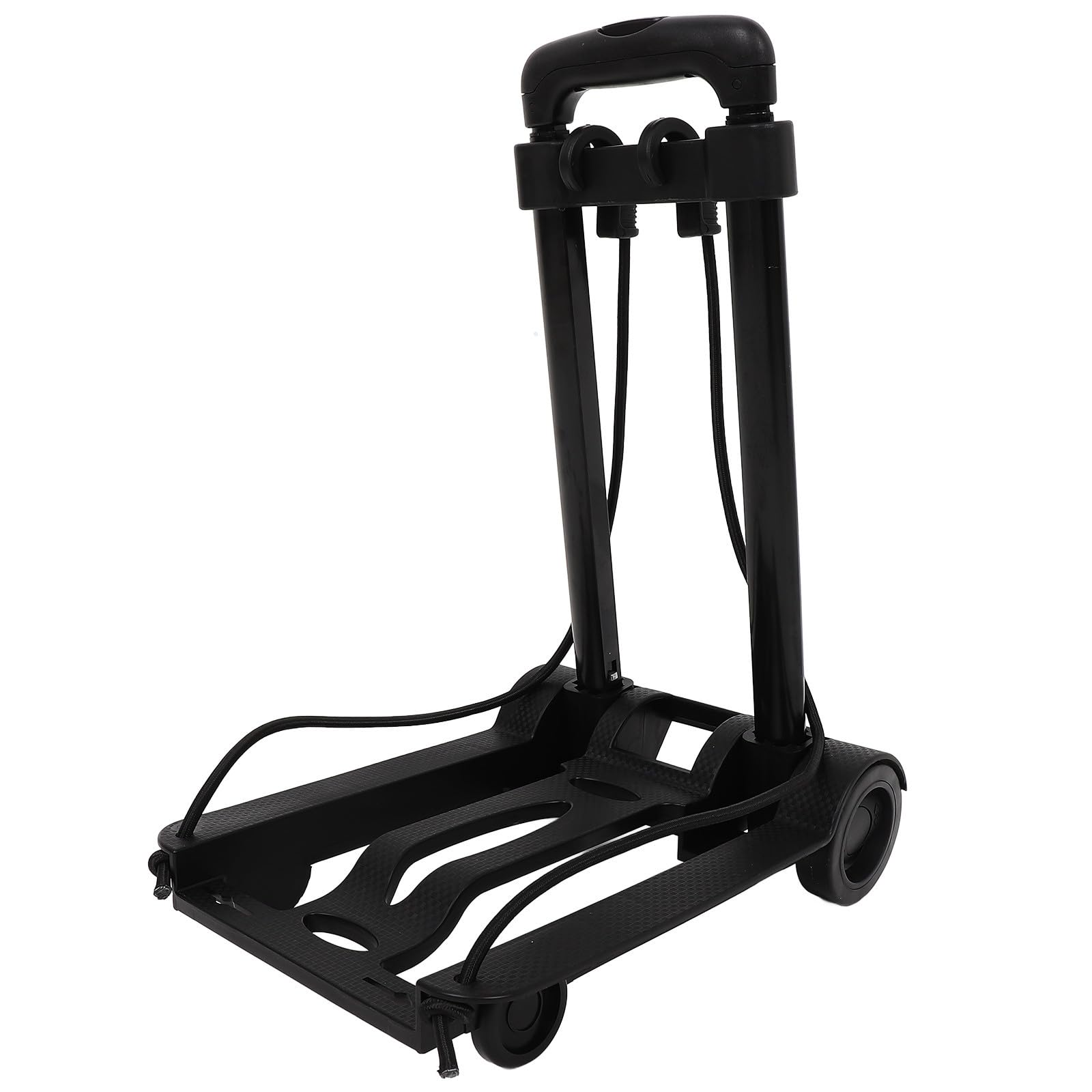 Carro de Equipaje Plegable Portátil de Hierro Ruedas Negras