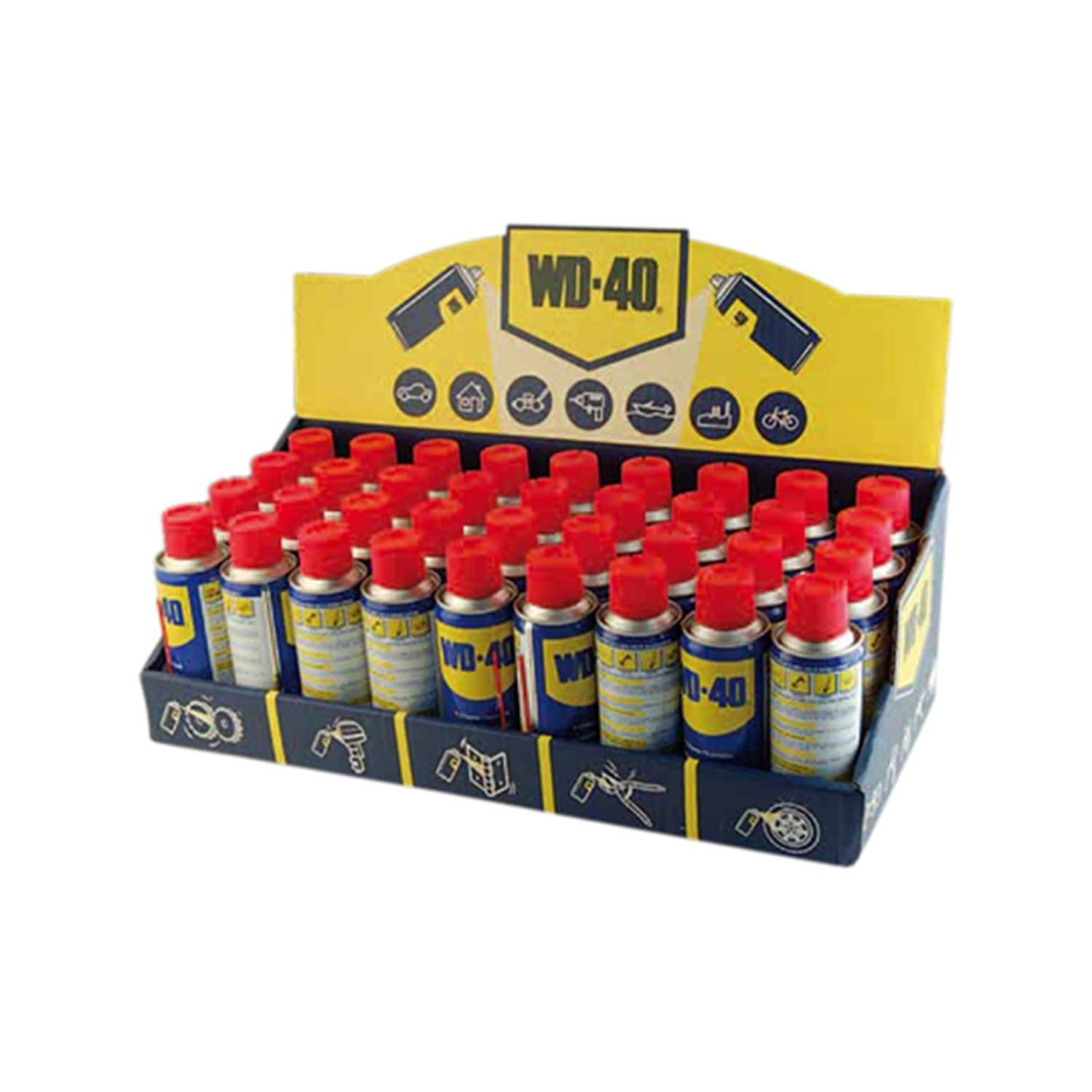 WD-40 • Produit Multifonction • Aérosol • Sans Silicone • Non Conducteur • Compatible Plastiques, Caoutchoucs, Tous Métaux