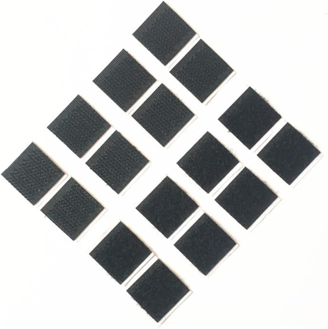 OSALADI 12 Set Black Anti Slip Patch Hook and Loop Pads Carpet