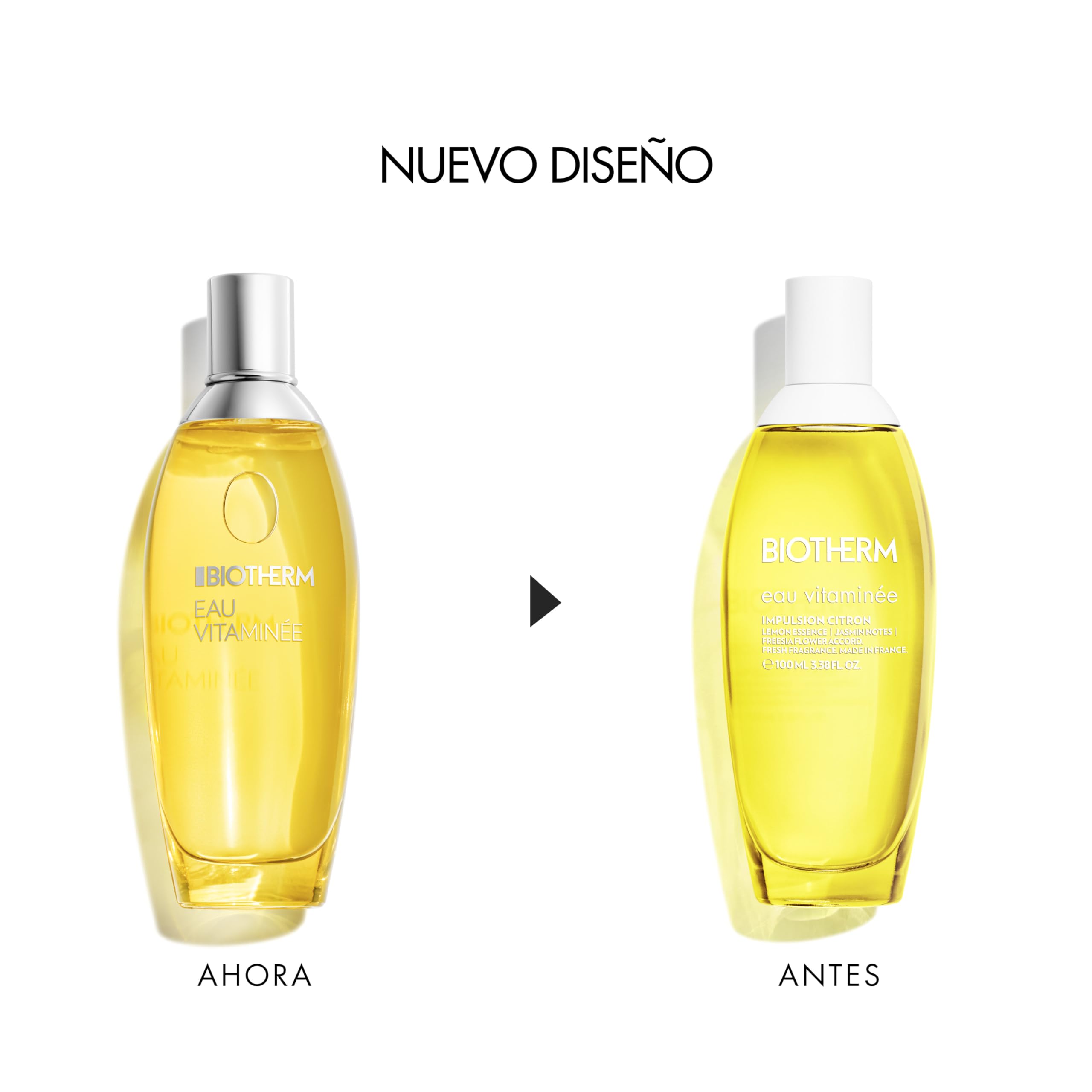 Biotherm, Eau Vitaminée Impulsion Citron, Bruma corporal perfumada cítrica y refrescante, 100ml