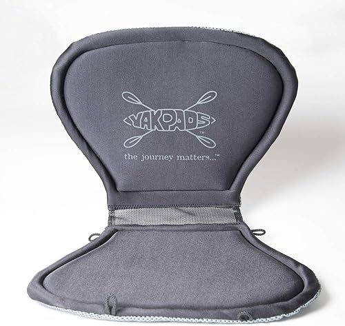 Almohadilla de asiento acolchada con respaldo alto, almohadilla de asiento de gel para kayaks, cojín de asiento portátil para deportes acuáticos al