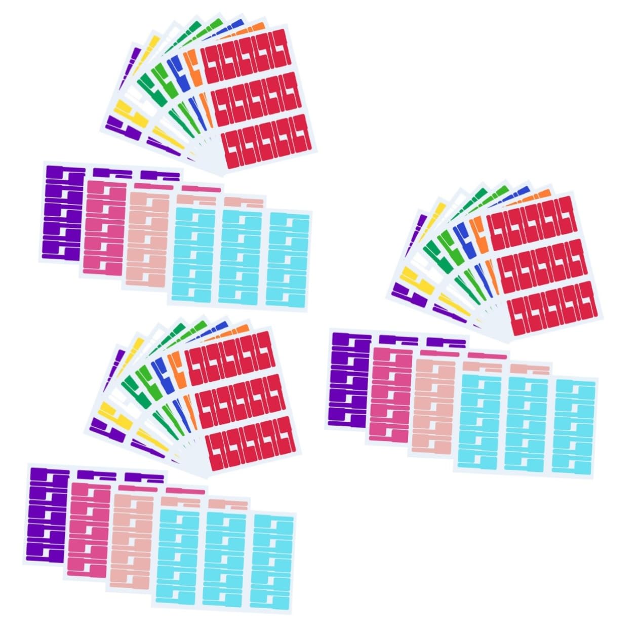 Hemobllo 36fogli Etichette Autoadesive Per Cavi Colorate Resistenti All e Strappi Stampa Personalizzabile Per Casa e Ufficio Gestione Cavi Elettronici Design Flessibile e Durevole