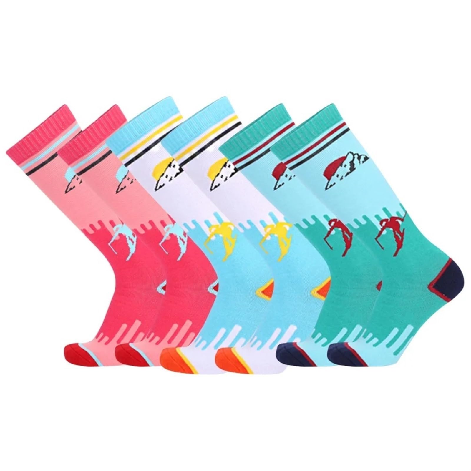 Calcetines de esquí for niños, Algodón térmico invierno, calcetines deportivos cálidos y gruesos, for ciclismo nieve, térmicos elásticos for