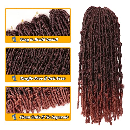Butterfly Locs Crochet Hair 6 Packs Long Faux Locs Crochet Braids Pre looped Distressed Locs Soft Locs Crochet Dreadlocks Synthetic Hair Extensions (T350 - Image 4