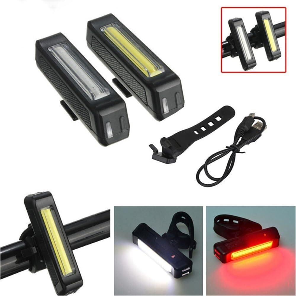 Cycling Bike Light USB Charge Rear Tail Light 16 LED Belt with 3 Fixed Ways 180° Visibility Bicycle Accessories