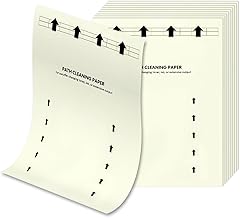 10 PCS Printer Cleaning Sheets for Laser & Inkjet Printers, Copiers Fax Roller Cleaning, Universal Roller Cleaning Paper, ...