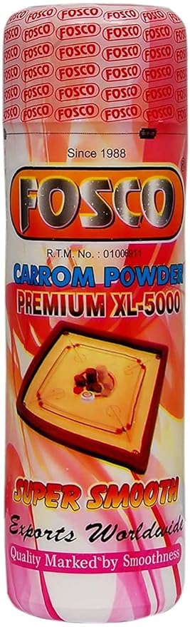 Fosco Tournament Extra Smooth Fine Quality Carrom Powder (250 gm)