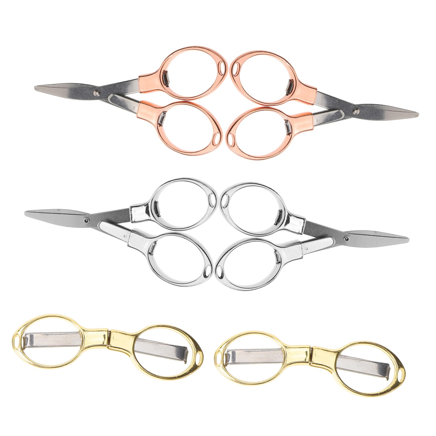 VILLCASE Stück Faltbrille Schere Metallschere Garnschere Multifunktionsschere Sicherheitsschere Häkelschere Bastelschere Nähschere Nützliche Schere Faltschere Klein