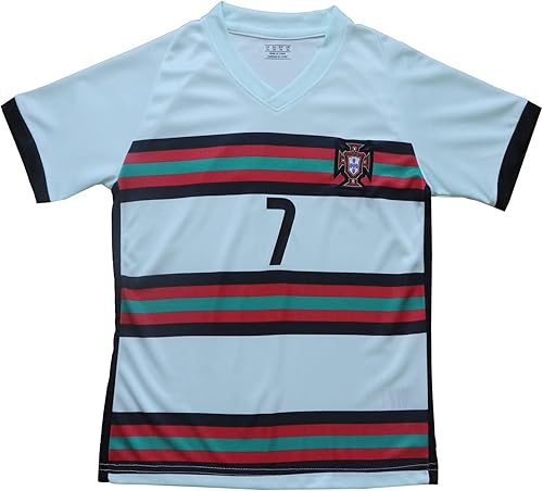 Miniatura 4 de FPF 2021 Portugal 7 Cristiano Ronaldo Kids Football Soccer JerseyShortsSocks Kit Youth Size