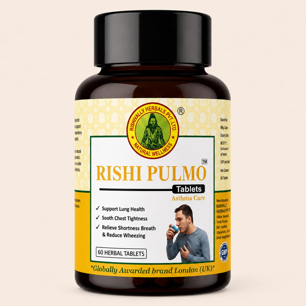 RISHIVALLY HERBALS Rishipulmo Tablets | Asthma Care Tablets-image-28