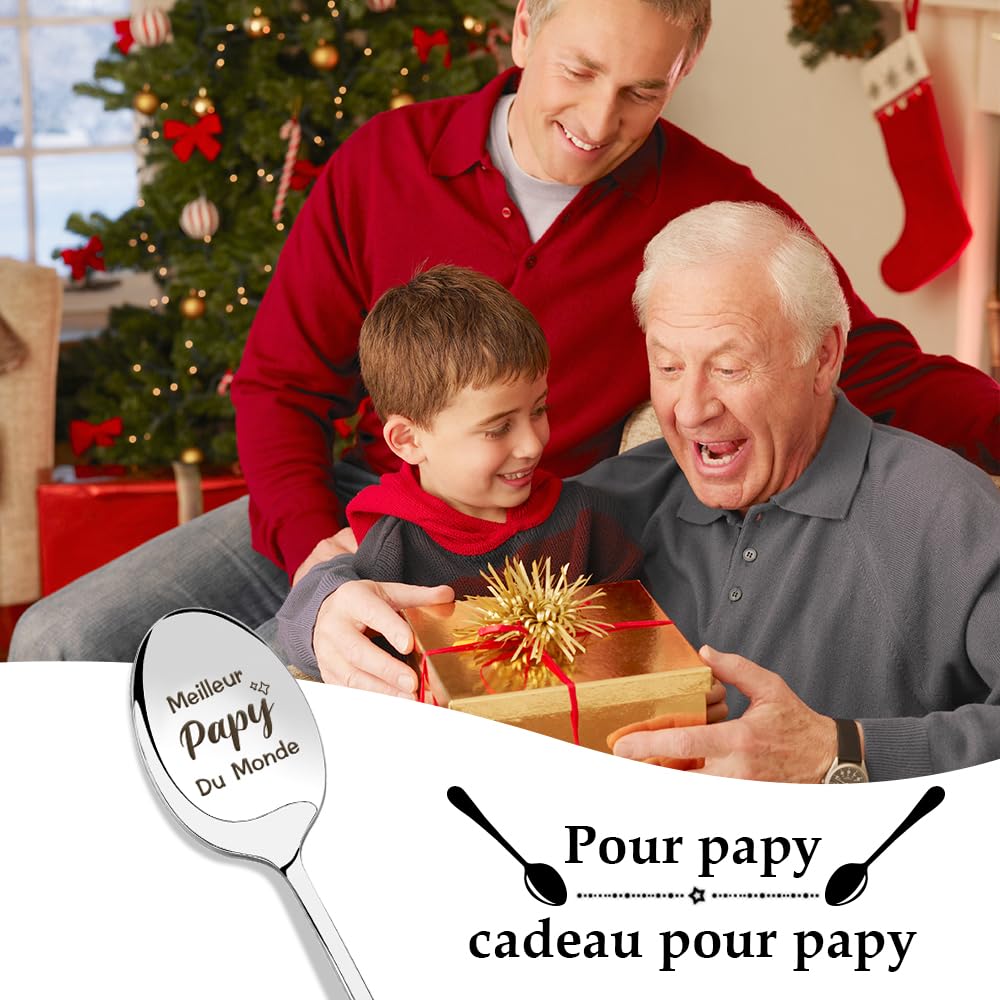 Cuillère Gravée Cadeau Grand-Mère & Grand-Père - Idée Cadeau Fête Des Grands-Parents