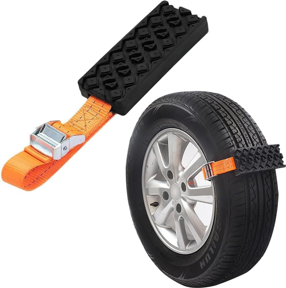 8 Stück Schneeketten Gelb - Anti-Rutsch Ketten Für Reifen 155-266 Mm