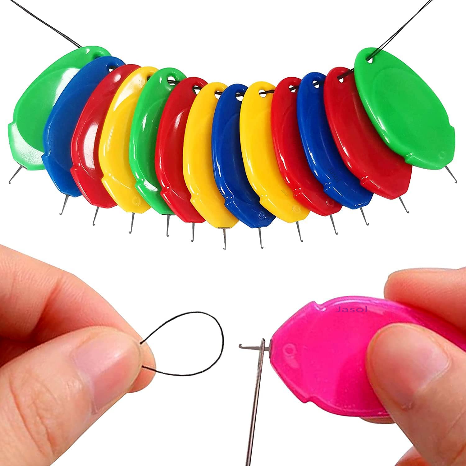 Jasol 5 pic Sewing Needle Threaders Fits All Needle Sizes, Multicolor-image-25
