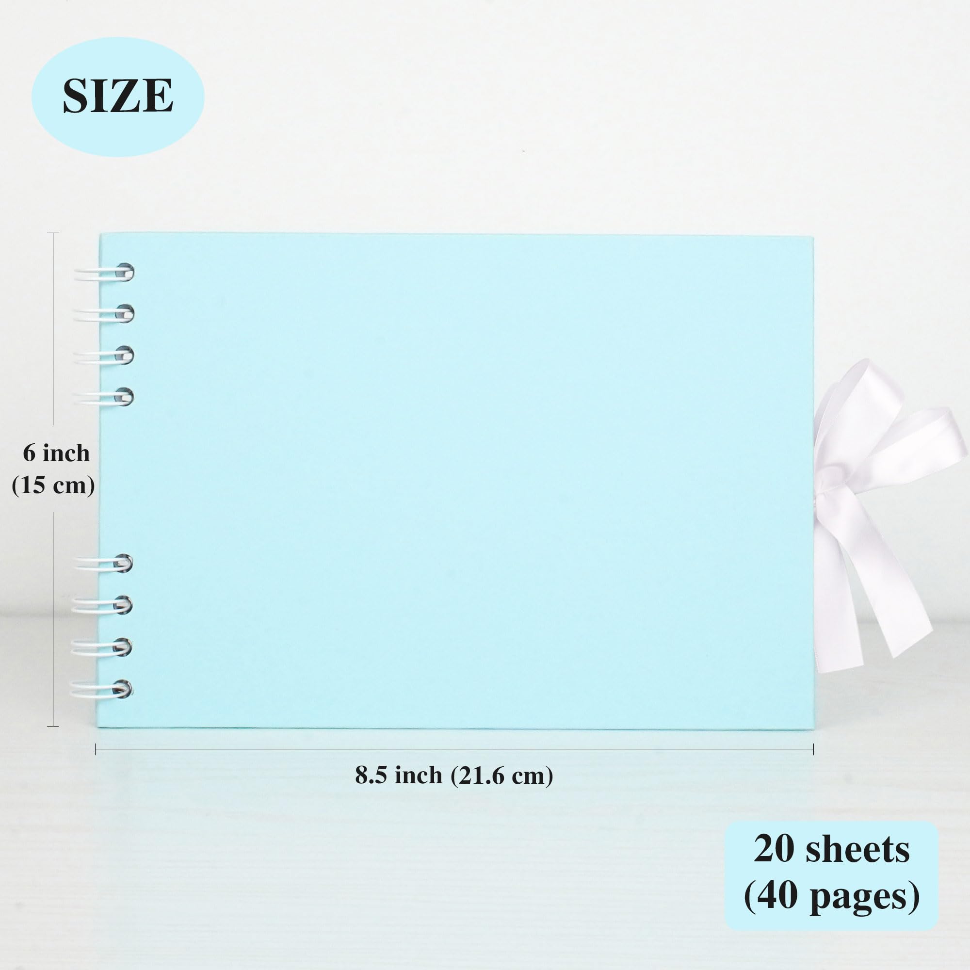 Album Fotografico Hiwhy 40 Pagine - 21,5x15cm Per Ricordi, Matrimoni, Baby Shower - Foto 11