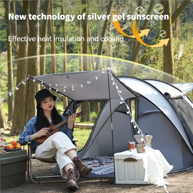 Carpa automática pop up para 5-8 personas ligera y resistente miniatura 4