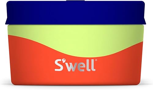 S'well Recipiente de alimentos de acero inoxidable, 10 onzas, papaya, construcción duradera de una sola pared, sin BPA, apto para lavavajillas