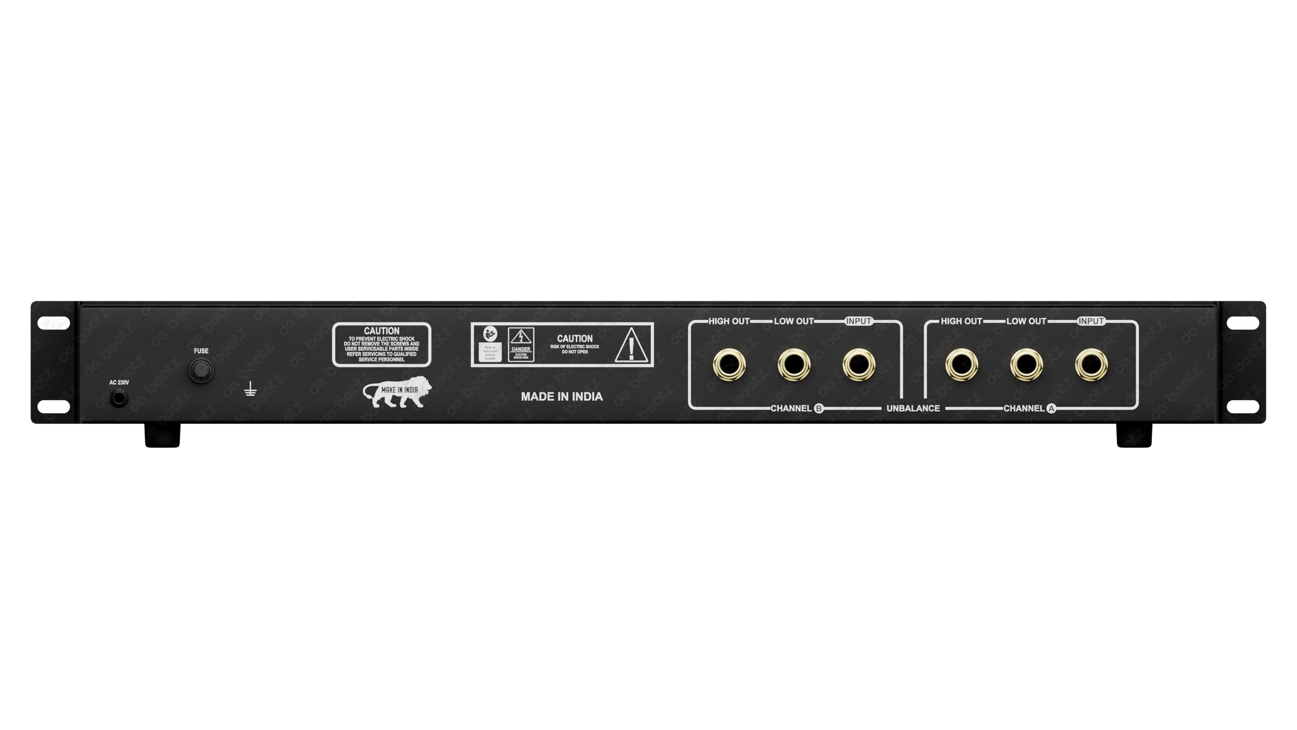 DaBeatz ACM2X 2-Way Stereo Audio Crossover for DJ PA & Studio