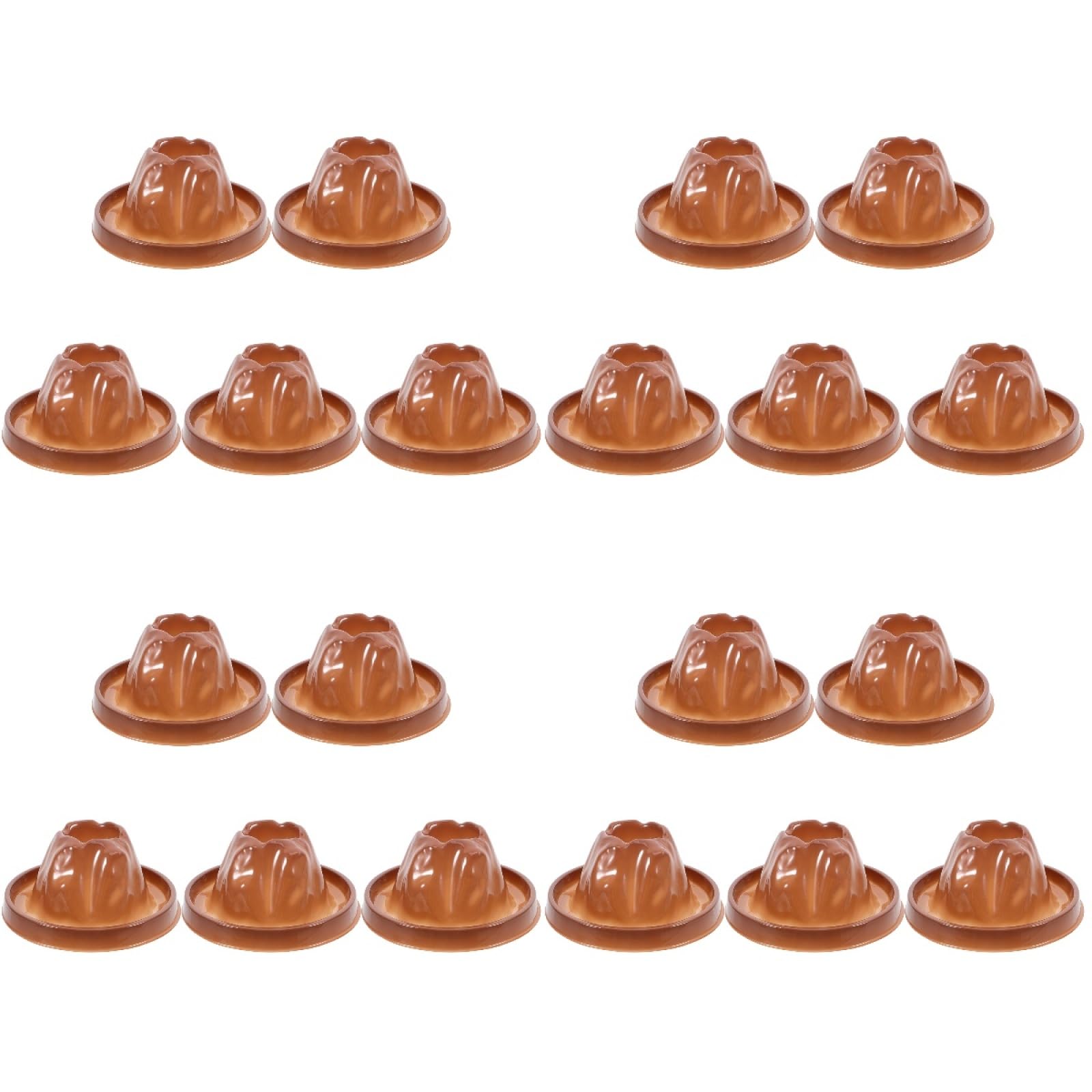 NUOBESTY 20 Pcs Volcano Model Volcano Science Kit Volcano Experiment Kit Toy Volcano Playset Dinosaur Volcano Toy Fake Volcano Figurine Artificial Erupting Volcano Toys, Light Brown