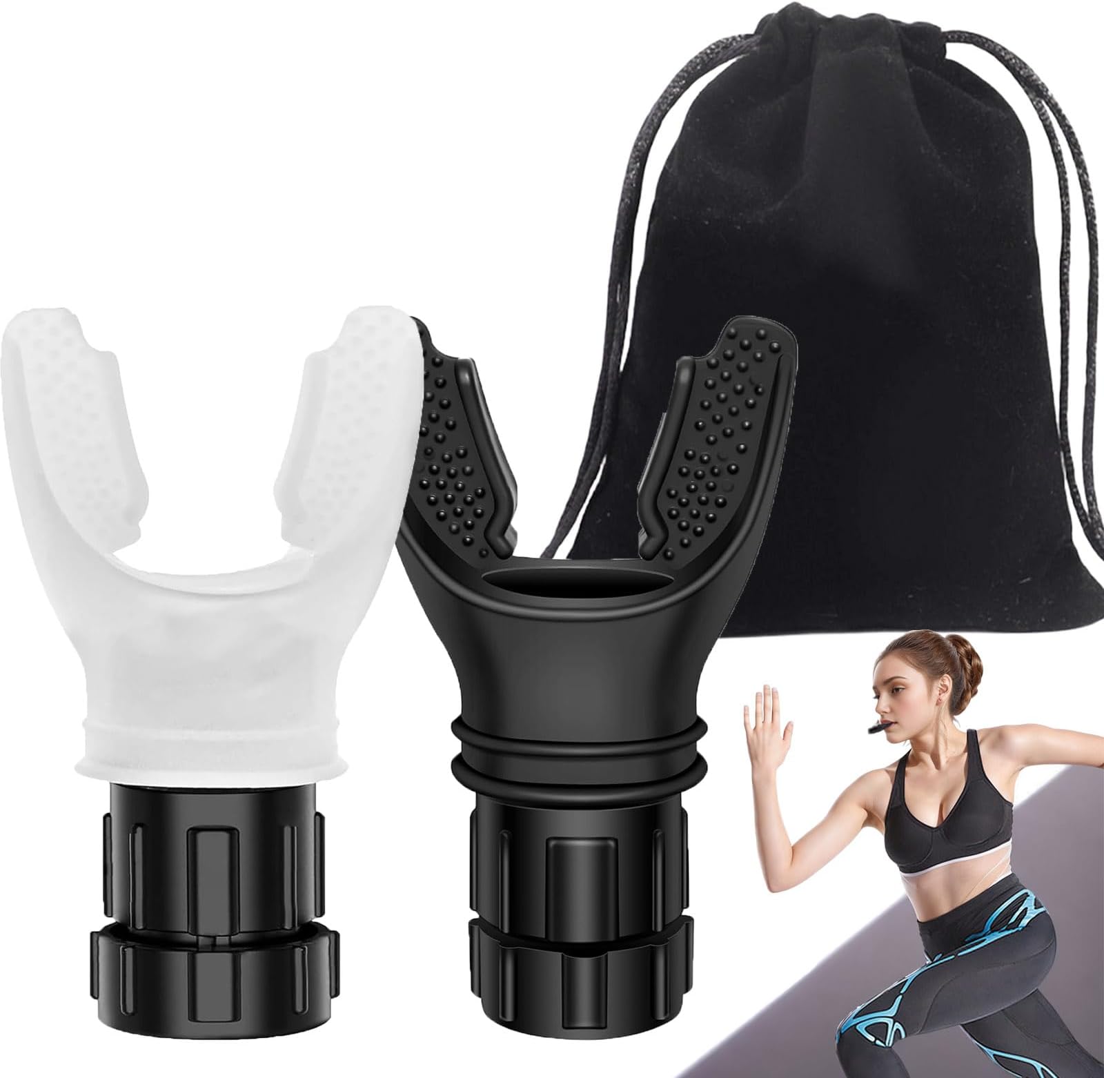 Oxvfit Exercise Trainer-2PCS Adjustable Resistance for Training(White & Black)