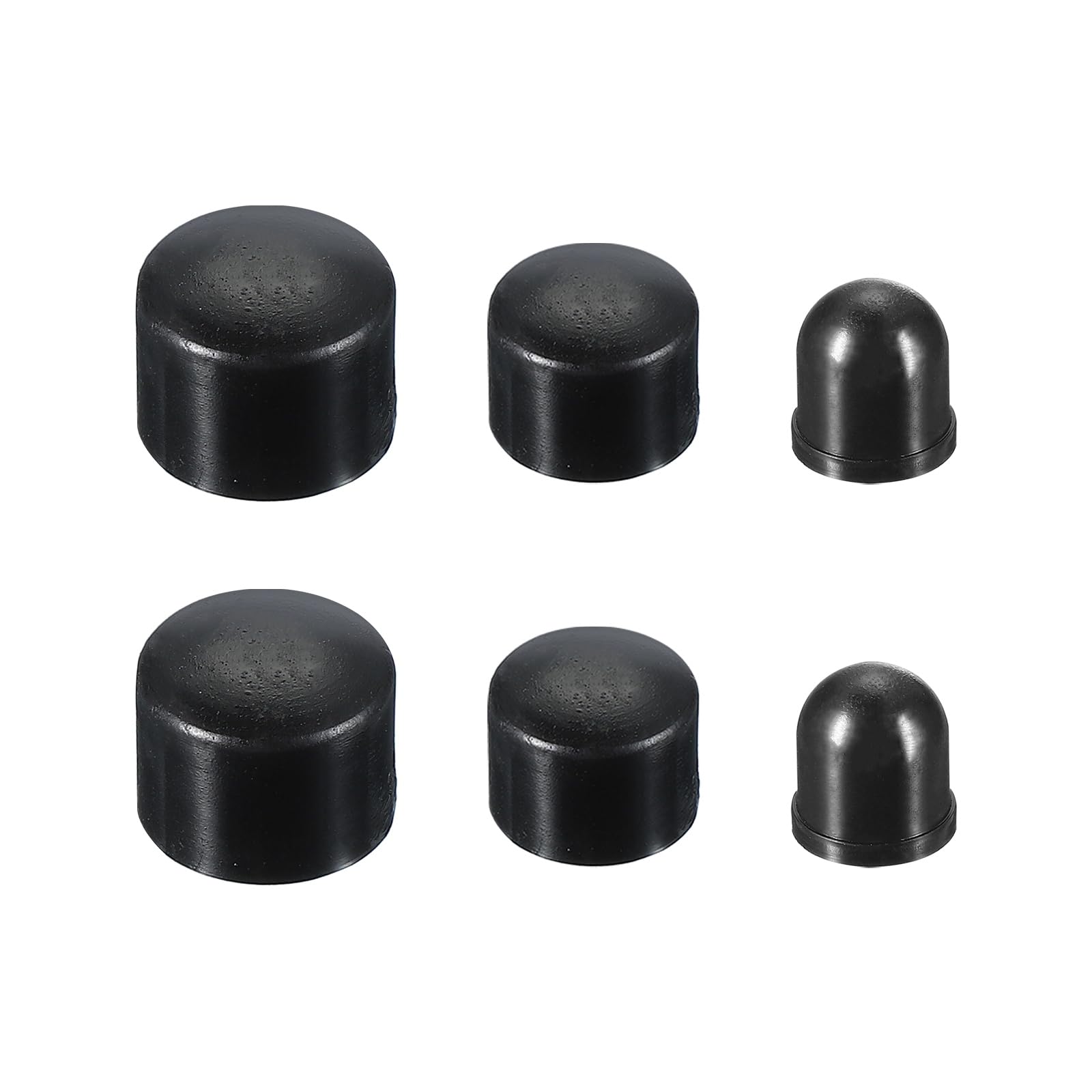 PATIKIL Guarnizioni per Skateboard, Set di Ricostruzione per Cuscinetti di Ricambio per Truck Long-Board per Parti di Skateboard Esterno 18mm 16mm 12mm, Nero