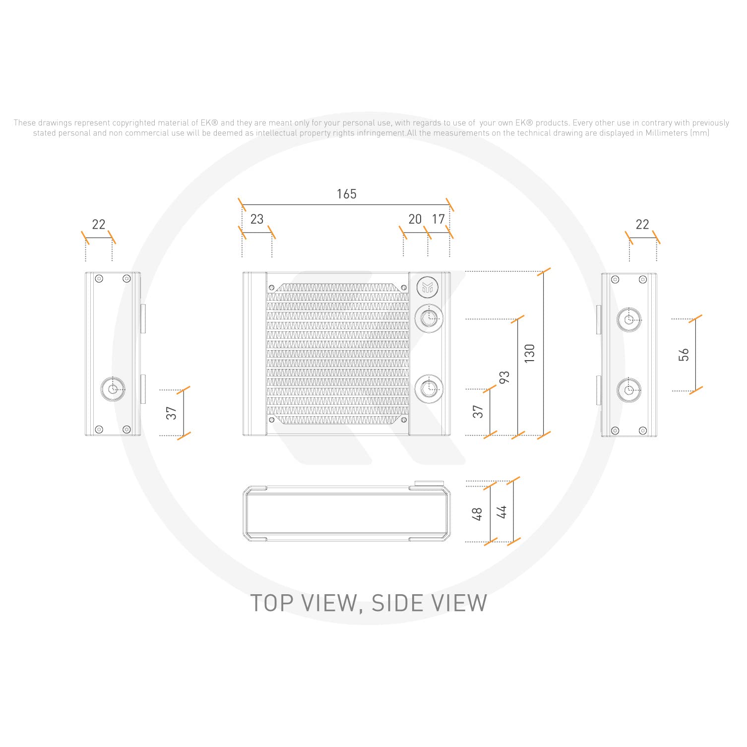 EK Water Blocks 3831109838334 pièce et accessoire pour systèmes de refroidissement d'ordinateurs Radiateur