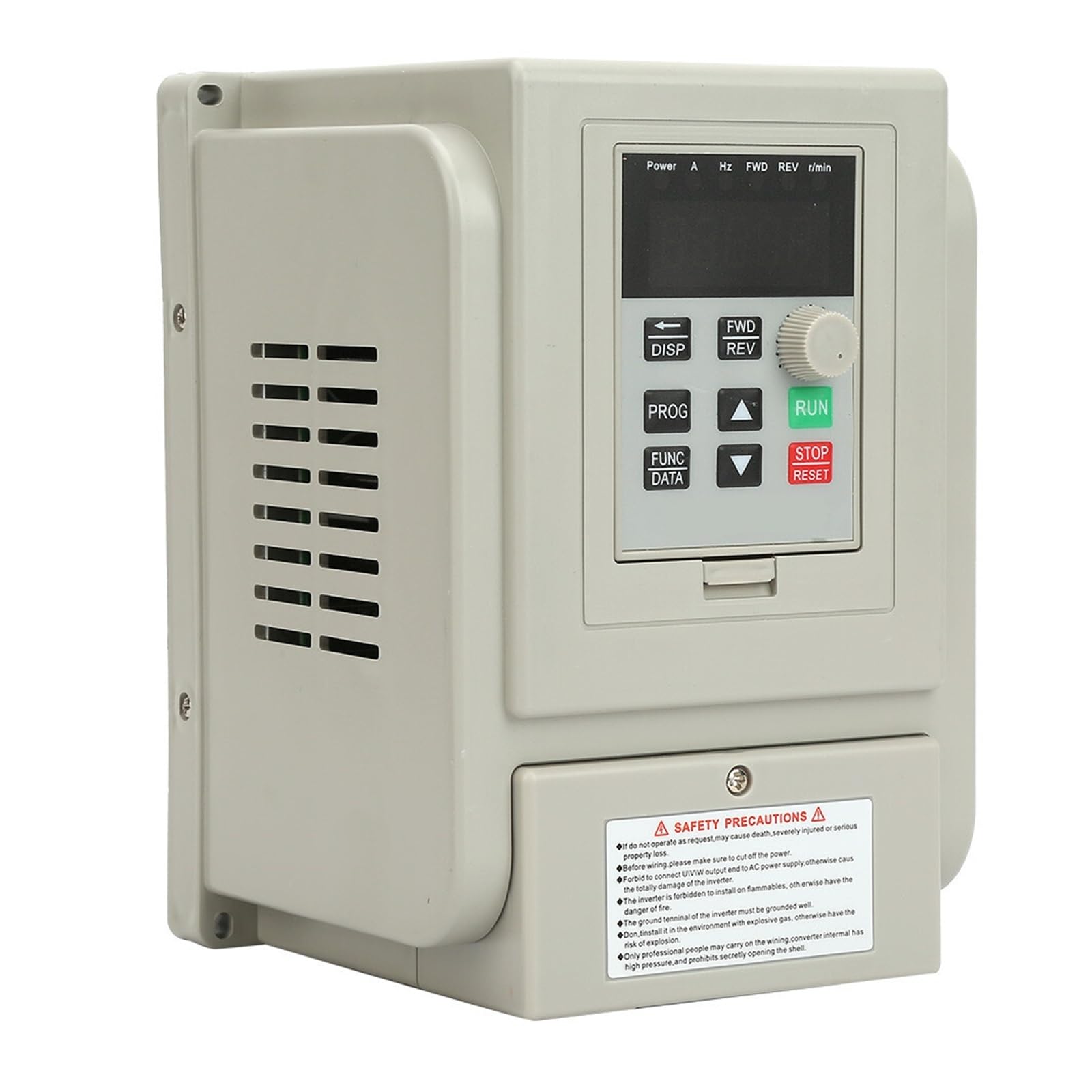 Variatore di Frequenza, AT2-0750X Controllo PWM AC 220 Regolatore di velocità VFD a frequenza variabile for Motore CA monofase da 0,75 kW Prestazioni Stabili