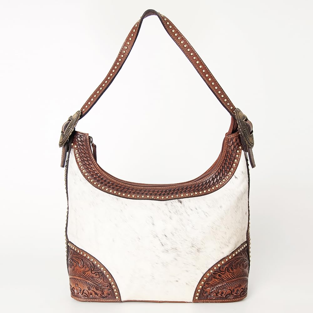 American Darling Hobo Hand Tooled Hair On Genuine Leather Western Women Bag | Handbag Purse | Leather Hobo Bag | Hobo Bags for Women | Hobo Purse | Cute Hobo Bag