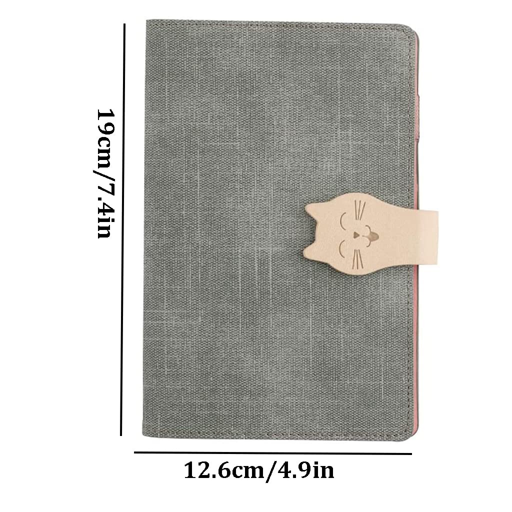 Squisito quaderno A6 - Progettato in modo creativo con una graziosa copertina in PU, ideale per studenti, ragazze, scuola, famiglia, documenti di viaggio, registri scritti a mano e diari, portatile e