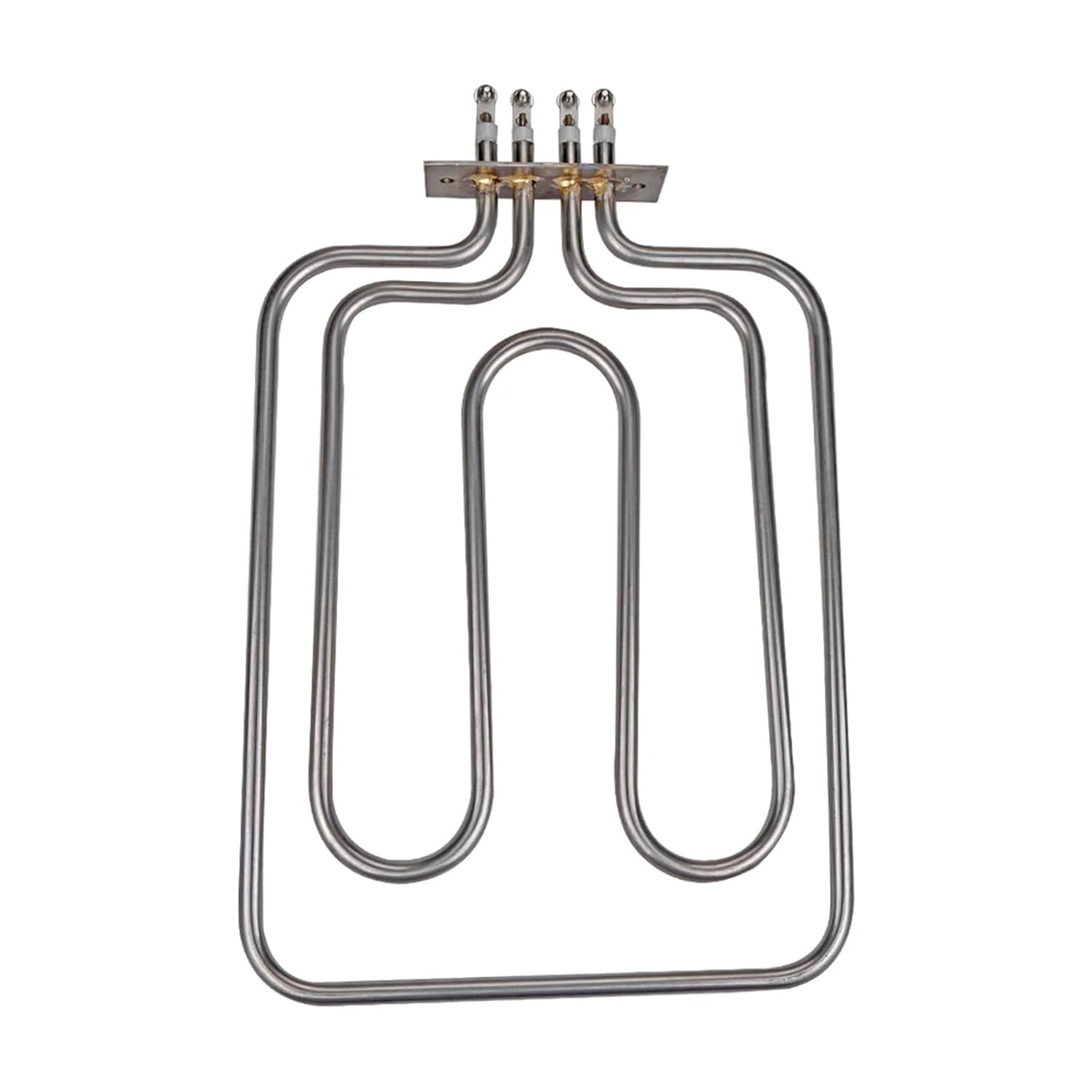 2PCS 2U Heating Element 304 Stainless Steel Electric Tube Heater Dry Burning Pipe Air Heating Element 2KW 230V