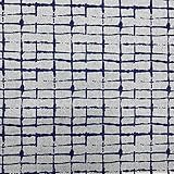 Cómo es la tela rayón twill: características y usos Tela loneta reciclada twill por metros - Reciclado de vaqueros - 98% algodón reciclado, 2% otras fibras (72% GRS) - Ancho 280 cm - Largo a elección de 50 en 50 cm | Geométrico rectángulos - Azul, gris
