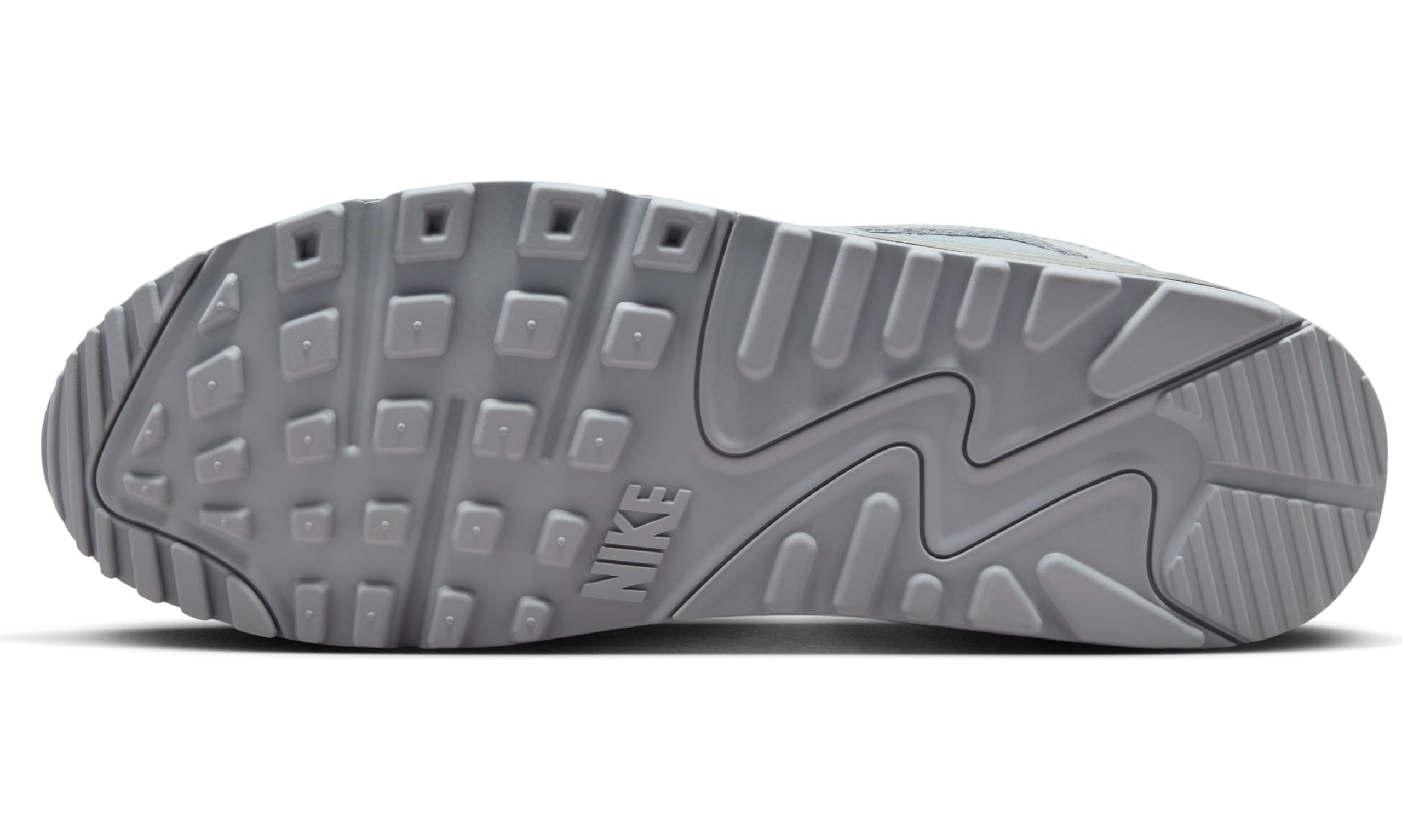 Nike Air Max 90, Men's Running Shoes, Wolf Grey Wolf Grey Wolf Grey Black, 13 US