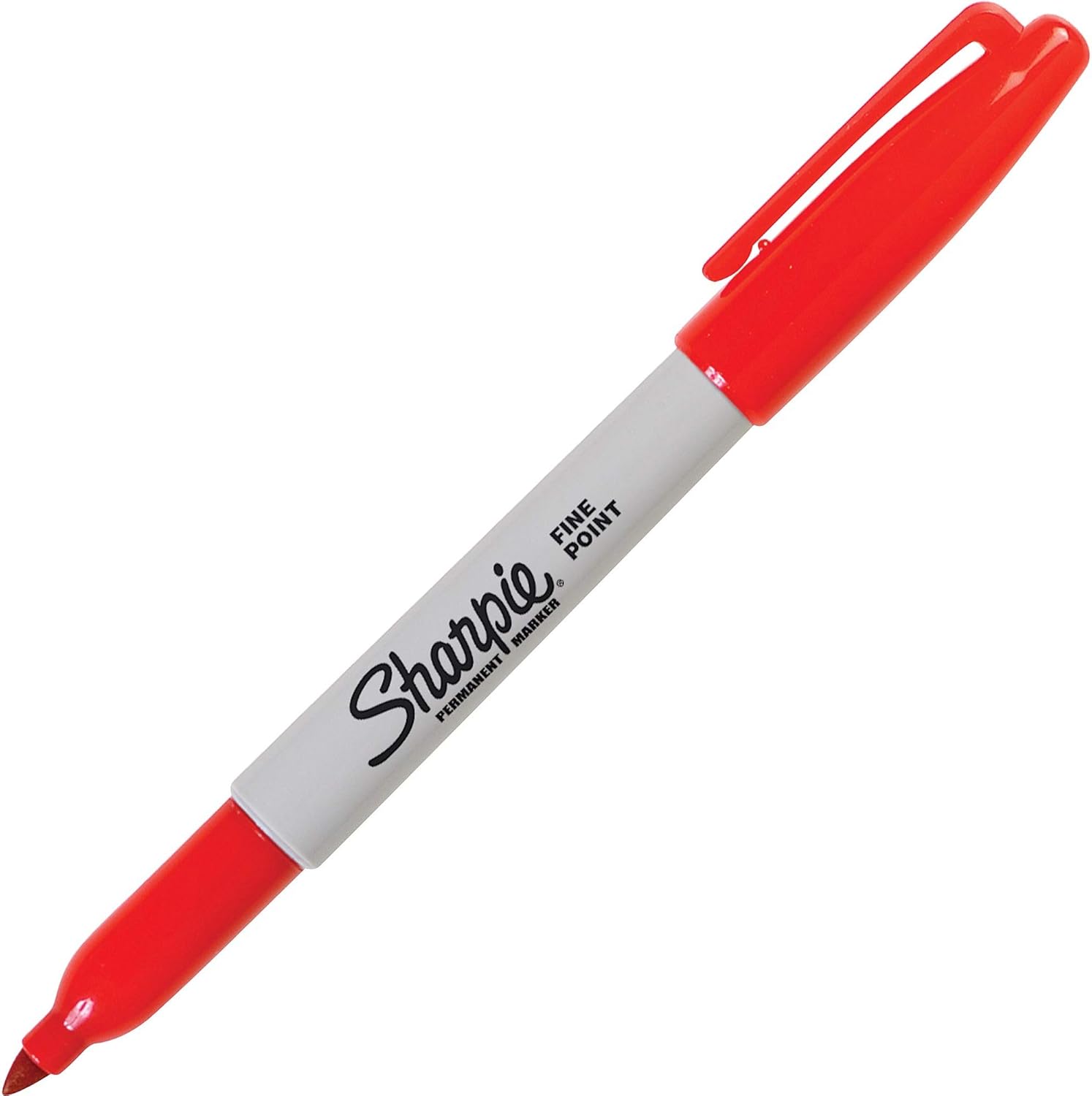 Sharpie 30052 Permanent Marker, Sharpie, Fine Point, Red