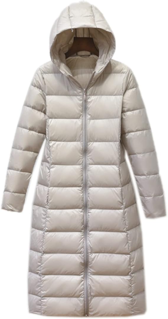 Amazon ダウンコート レディース ロング 軽量 フード付き ベンチコート 防寒着 コート カジュアル 膝丈 アウター ダウン 体型カバー 着痩せ 綿服 シンプル スタイリッシュ 防寒服 あったか ジャケット 韓国ファッション ロングコート コート ジャケット 通販