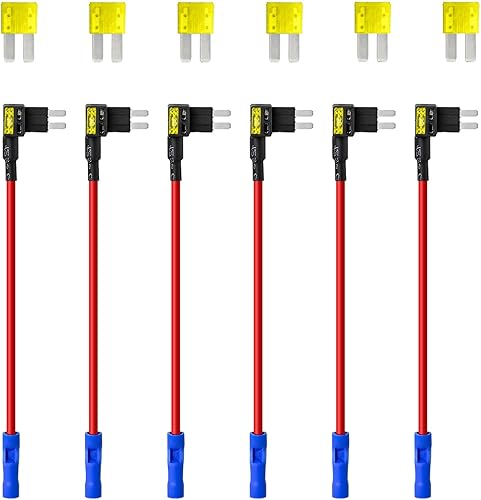 MuRealy Grifo de fusible Micro 2 grifo de fusible mejorado para agregar un circuito, adaptador de grifo de fusible de 12 V y fusibles Micro 2 de 20