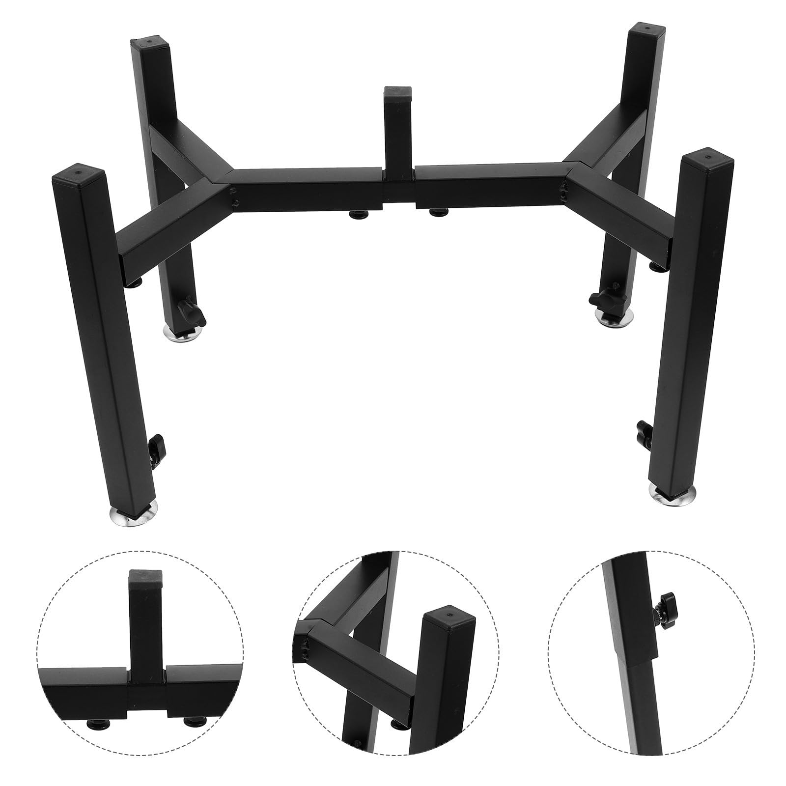 Toyvian Comedero Elevado para Perros Soporte Ajustable de Acero Inoxidable, Plataforma Estable y Altura Regulable para Cachorros y Perros Adultos en Interiores y Exteriores
