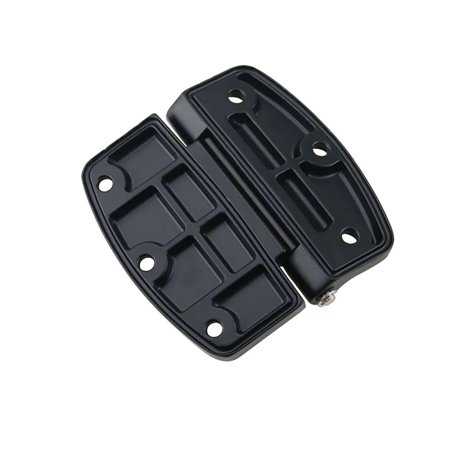 Hardware de equipo maquinaria industrial, puerta carga, bisagra grande alta resistencia, acero al carbono negro, 1 Uds
