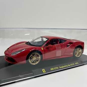 Ferrari 488 GTB ミニカー 312 P - 1972 Hachette 1/24 - les grandes ferrari n° 55- 488 GTB 312P1