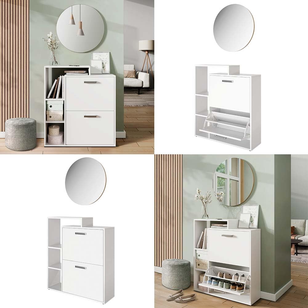 Vicco Mueble zapatero Orlando, Blanco